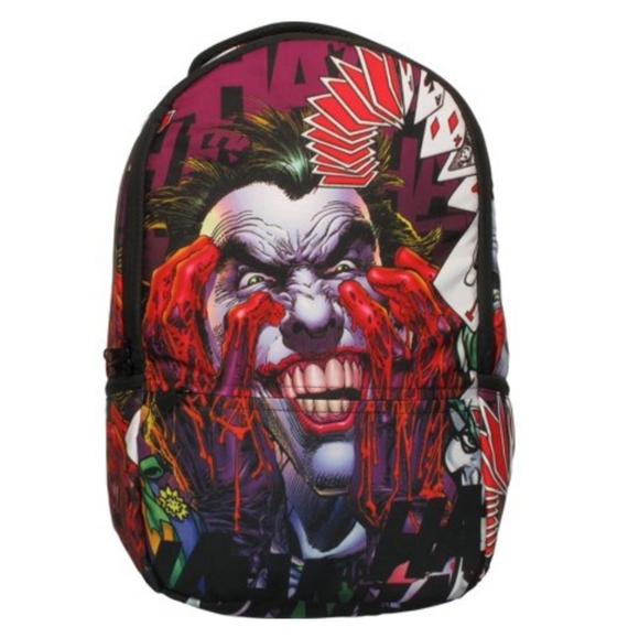DC Comics Other - #656 Joker DC Comics Bloody Hands Red Backpack